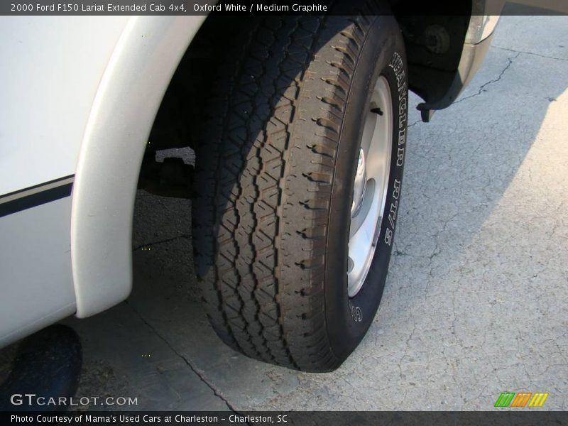 Oxford White / Medium Graphite 2000 Ford F150 Lariat Extended Cab 4x4
