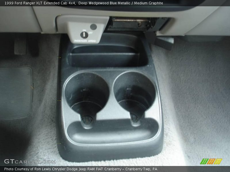 Deep Wedgewood Blue Metallic / Medium Graphite 1999 Ford Ranger XLT Extended Cab 4x4