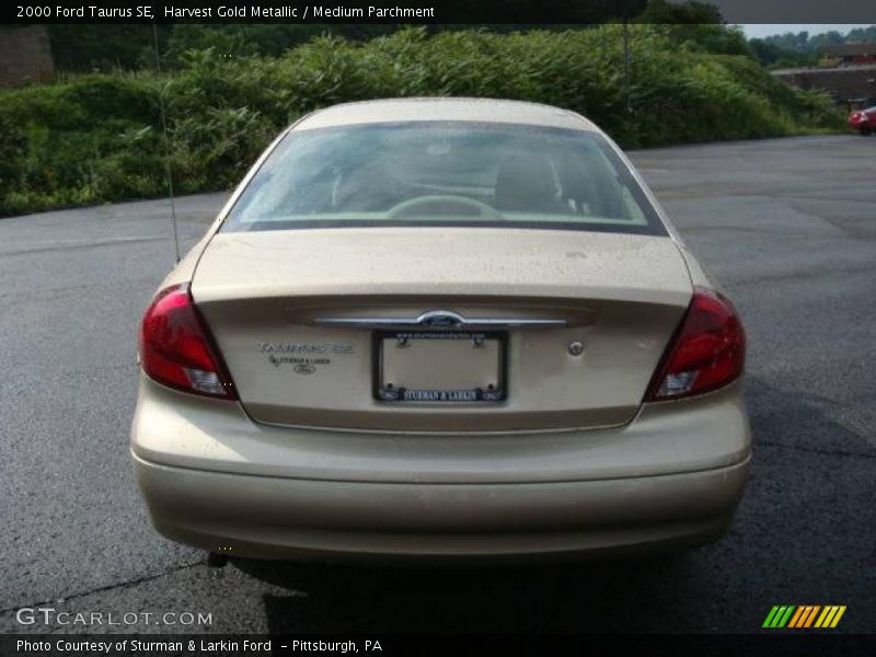 Harvest Gold Metallic / Medium Parchment 2000 Ford Taurus SE