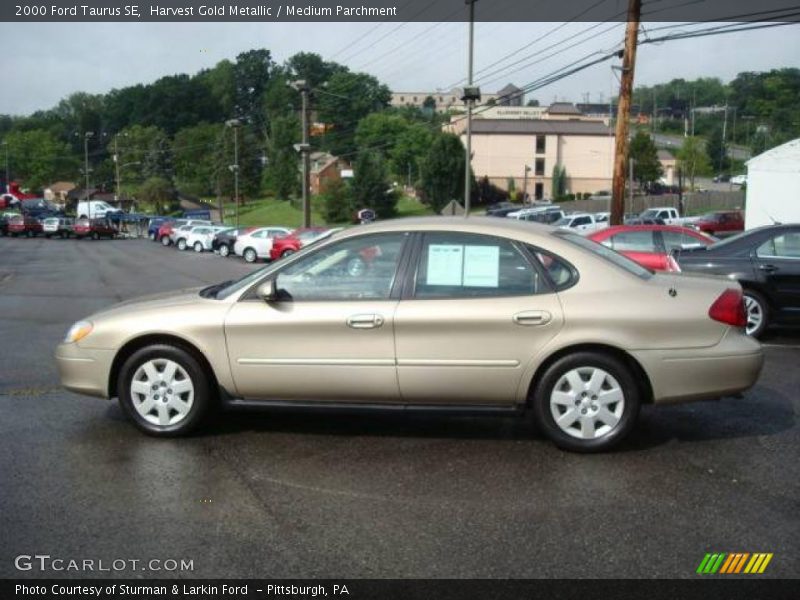 Harvest Gold Metallic / Medium Parchment 2000 Ford Taurus SE