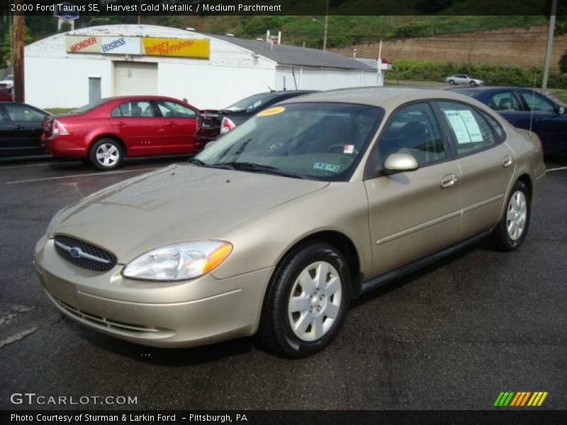 Harvest Gold Metallic / Medium Parchment 2000 Ford Taurus SE