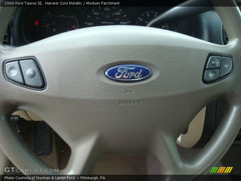 Harvest Gold Metallic / Medium Parchment 2000 Ford Taurus SE