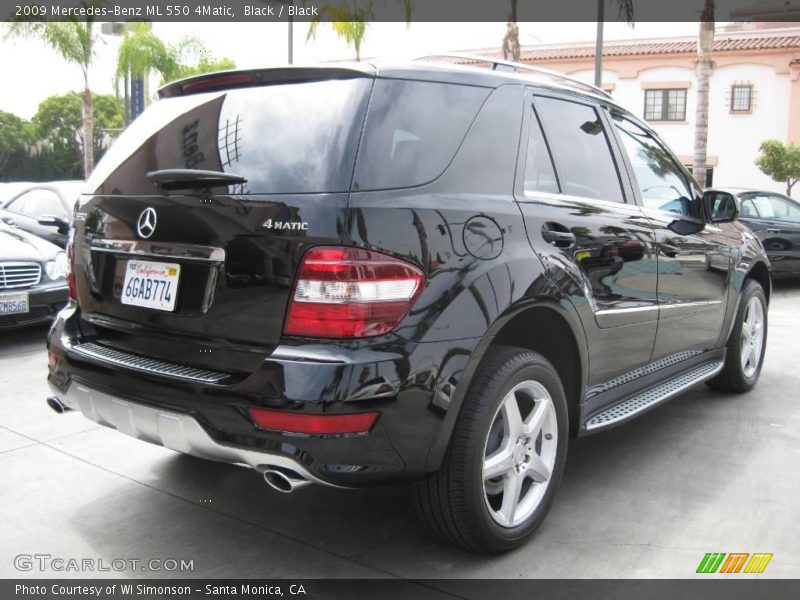 Black / Black 2009 Mercedes-Benz ML 550 4Matic