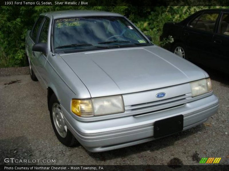 Silver Metallic / Blue 1993 Ford Tempo GL Sedan