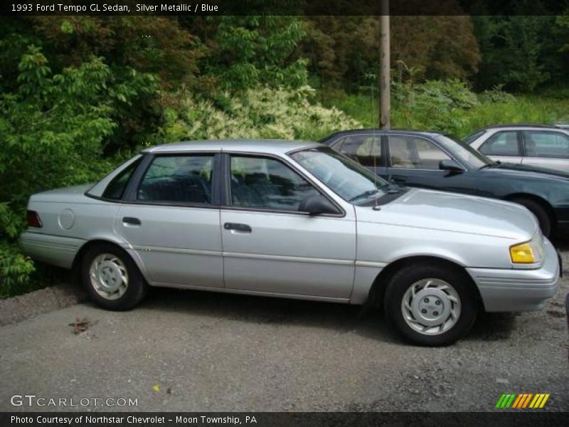 Silver Metallic / Blue 1993 Ford Tempo GL Sedan