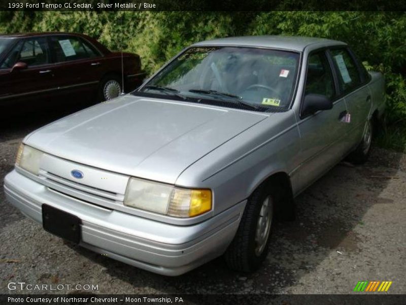 Silver Metallic / Blue 1993 Ford Tempo GL Sedan