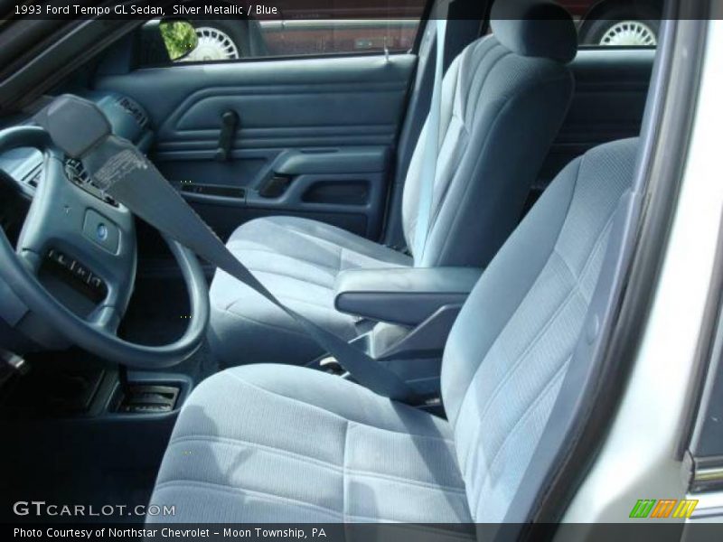 Silver Metallic / Blue 1993 Ford Tempo GL Sedan