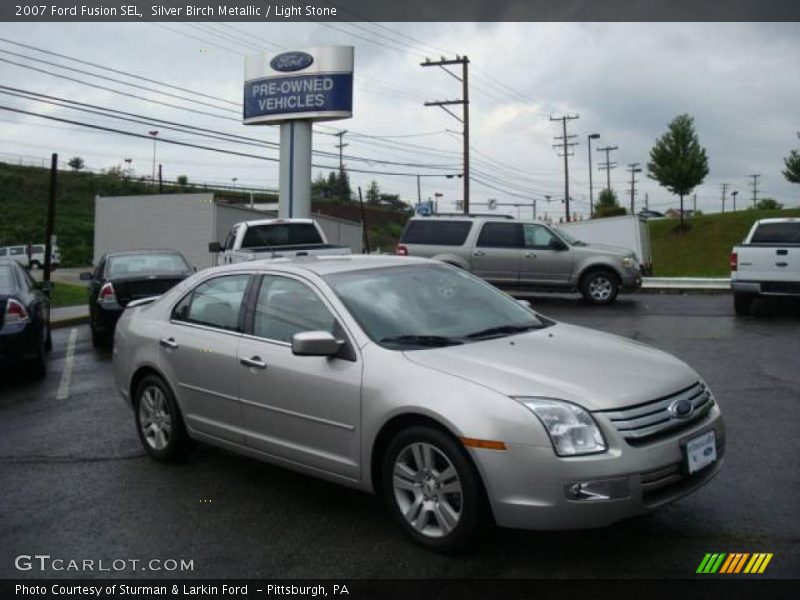 Silver Birch Metallic / Light Stone 2007 Ford Fusion SEL