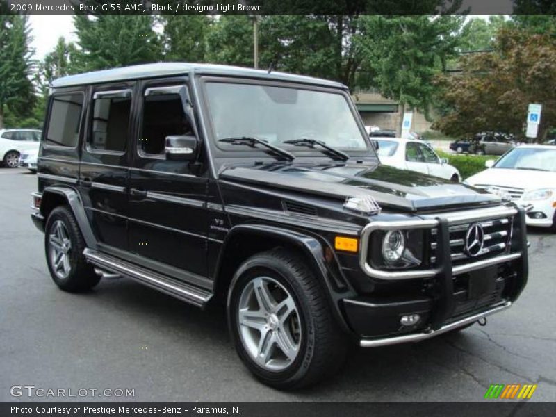 Black / designo Light Brown 2009 Mercedes-Benz G 55 AMG
