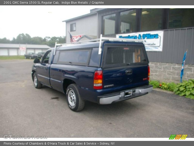 Indigo Blue Metallic / Graphite 2001 GMC Sierra 1500 SL Regular Cab