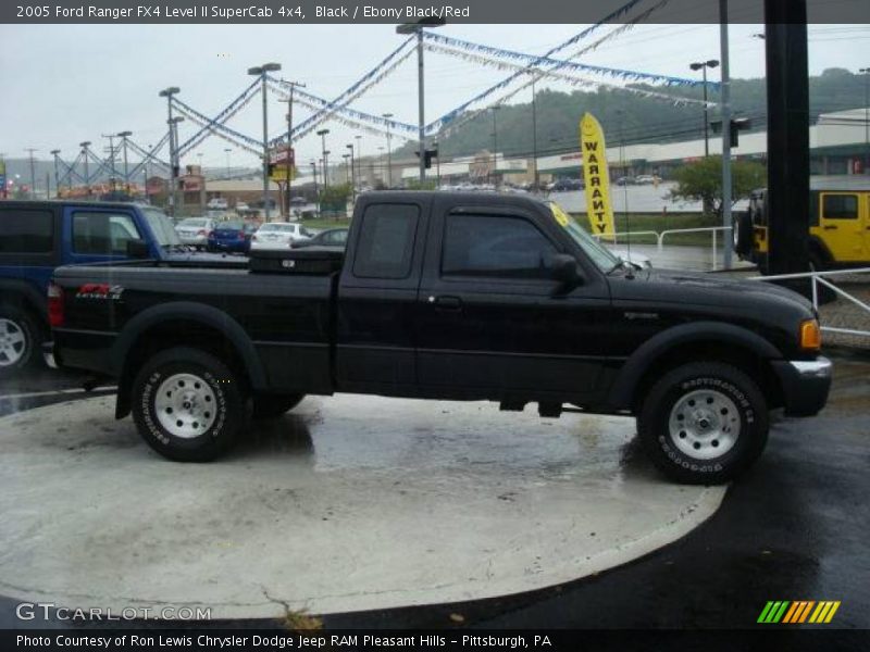 Black / Ebony Black/Red 2005 Ford Ranger FX4 Level II SuperCab 4x4