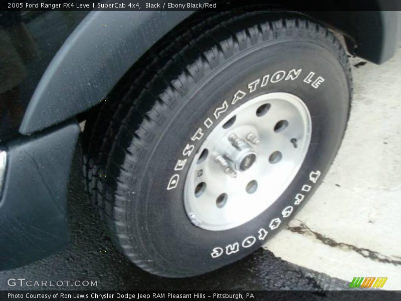 Black / Ebony Black/Red 2005 Ford Ranger FX4 Level II SuperCab 4x4
