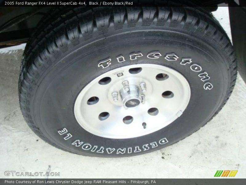 Black / Ebony Black/Red 2005 Ford Ranger FX4 Level II SuperCab 4x4