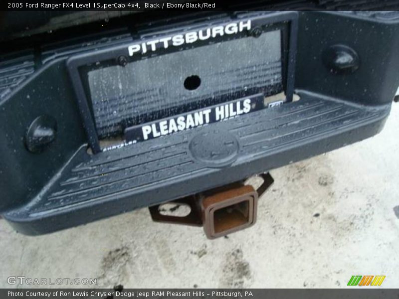 Black / Ebony Black/Red 2005 Ford Ranger FX4 Level II SuperCab 4x4