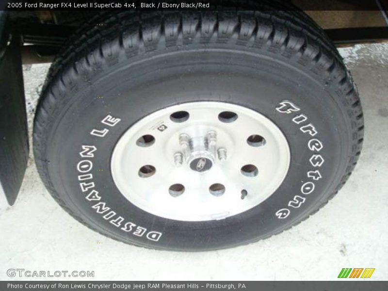 Black / Ebony Black/Red 2005 Ford Ranger FX4 Level II SuperCab 4x4