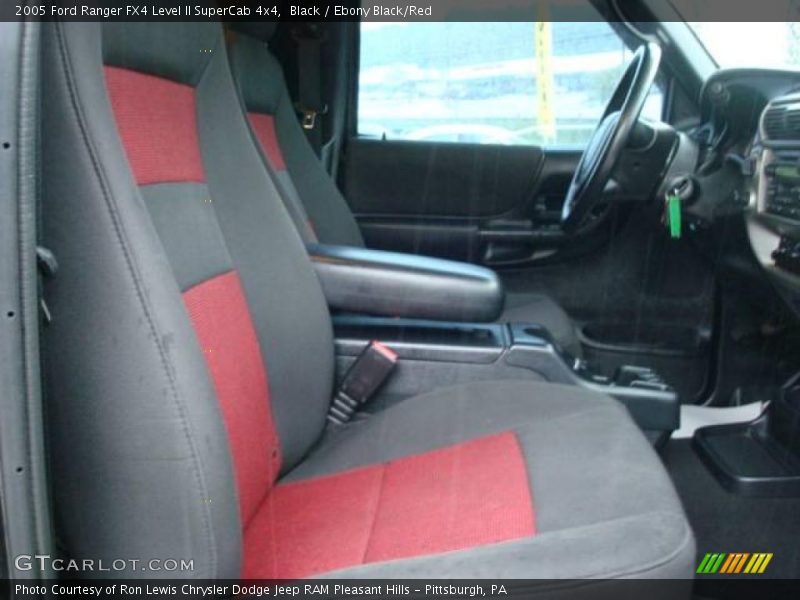 Black / Ebony Black/Red 2005 Ford Ranger FX4 Level II SuperCab 4x4