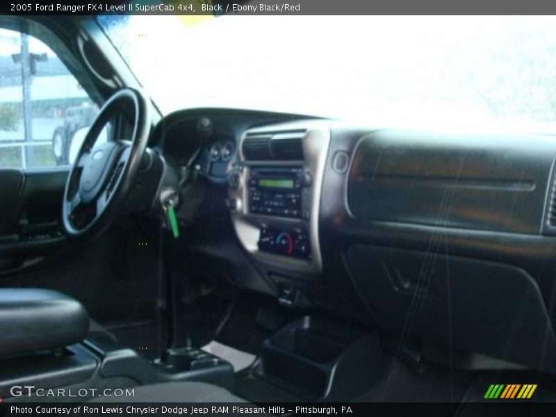 Black / Ebony Black/Red 2005 Ford Ranger FX4 Level II SuperCab 4x4