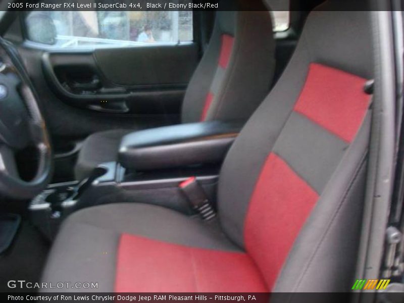 Black / Ebony Black/Red 2005 Ford Ranger FX4 Level II SuperCab 4x4