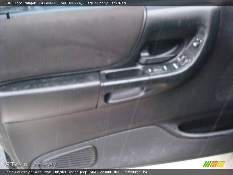 Black / Ebony Black/Red 2005 Ford Ranger FX4 Level II SuperCab 4x4