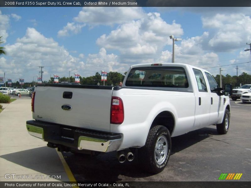 Oxford White / Medium Stone 2008 Ford F350 Super Duty XL Crew Cab