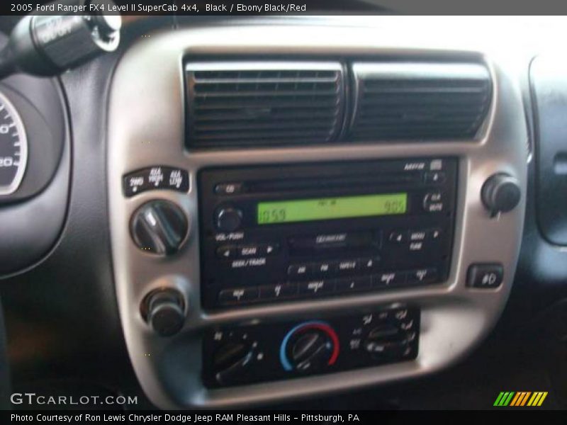 Black / Ebony Black/Red 2005 Ford Ranger FX4 Level II SuperCab 4x4