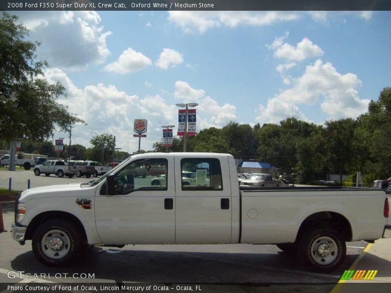 Oxford White / Medium Stone 2008 Ford F350 Super Duty XL Crew Cab