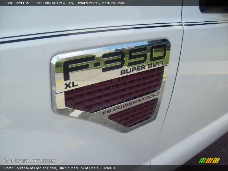 Oxford White / Medium Stone 2008 Ford F350 Super Duty XL Crew Cab