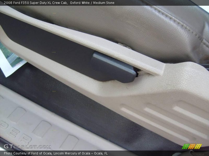 Oxford White / Medium Stone 2008 Ford F350 Super Duty XL Crew Cab
