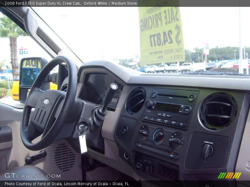 Oxford White / Medium Stone 2008 Ford F350 Super Duty XL Crew Cab