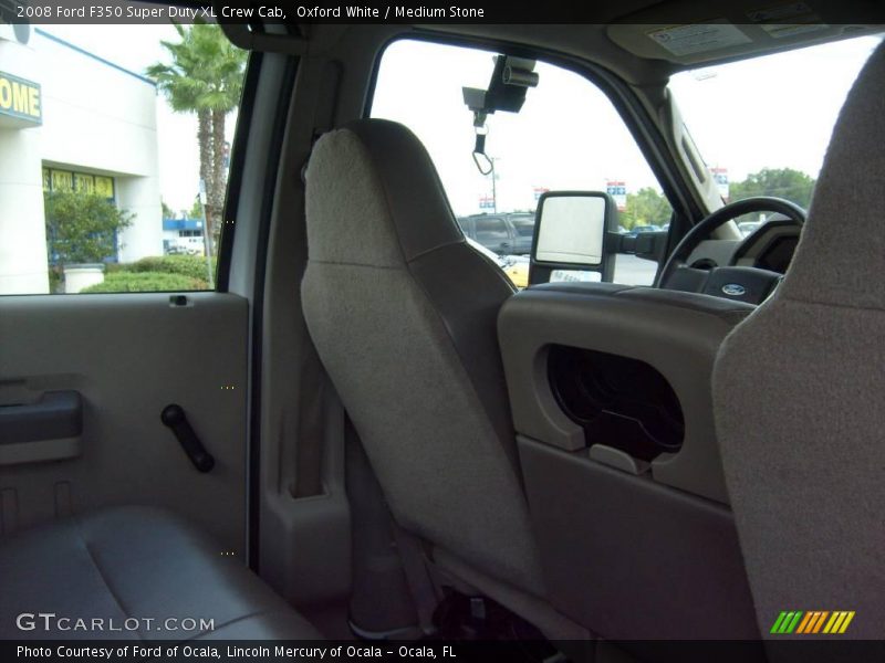 Oxford White / Medium Stone 2008 Ford F350 Super Duty XL Crew Cab