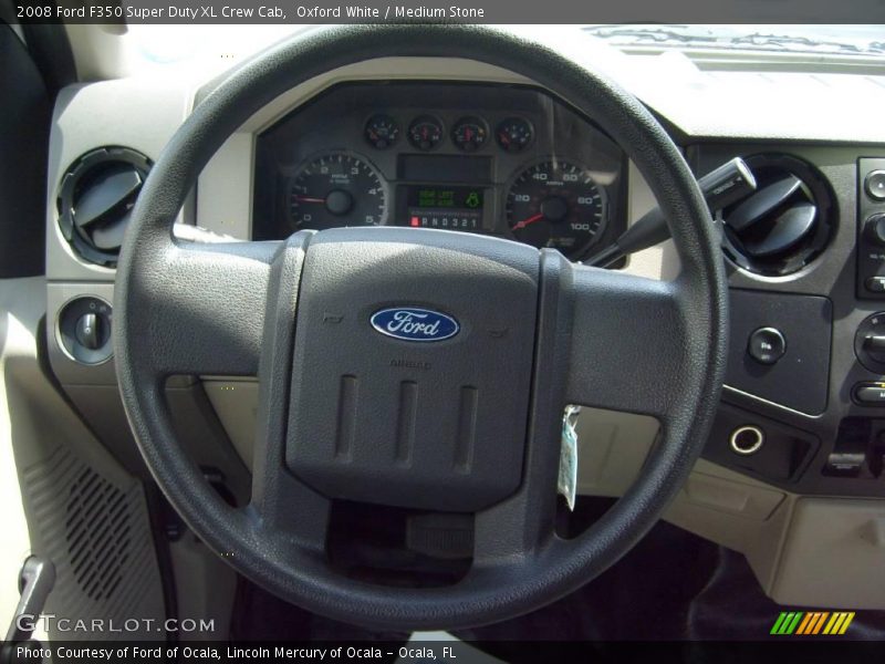 Oxford White / Medium Stone 2008 Ford F350 Super Duty XL Crew Cab
