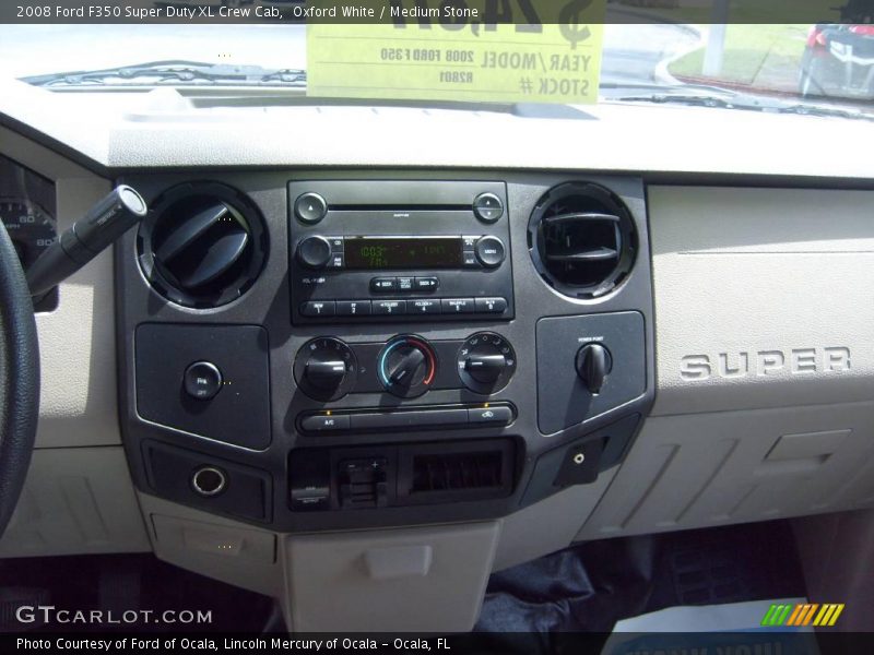 Oxford White / Medium Stone 2008 Ford F350 Super Duty XL Crew Cab
