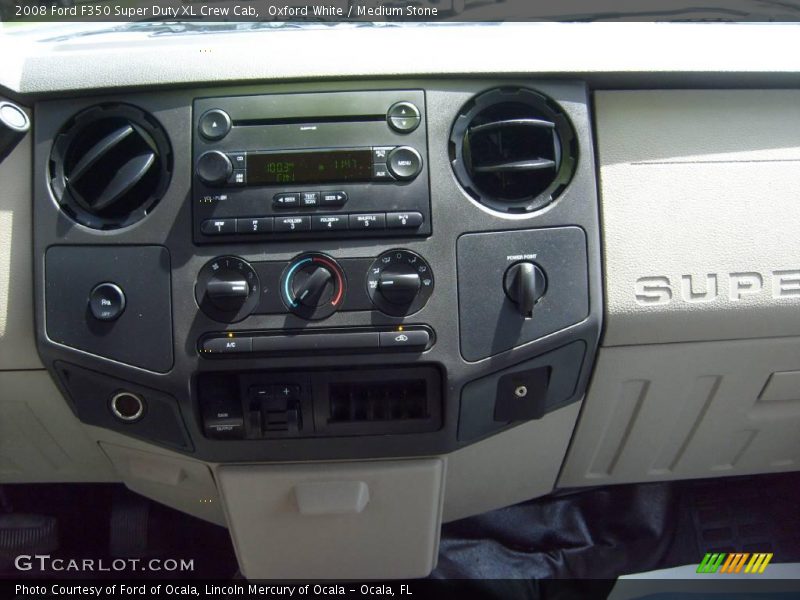 Oxford White / Medium Stone 2008 Ford F350 Super Duty XL Crew Cab