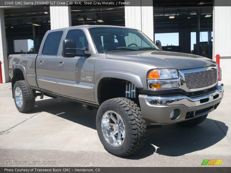 Steel Gray Metallic / Pewter 2006 GMC Sierra 2500HD SLT Crew Cab 4x4