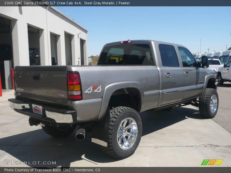 Steel Gray Metallic / Pewter 2006 GMC Sierra 2500HD SLT Crew Cab 4x4