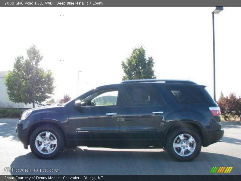 Deep Blue Metallic / Ebony 2008 GMC Acadia SLE AWD