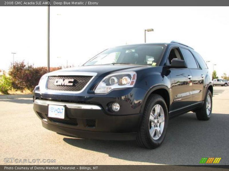 Deep Blue Metallic / Ebony 2008 GMC Acadia SLE AWD
