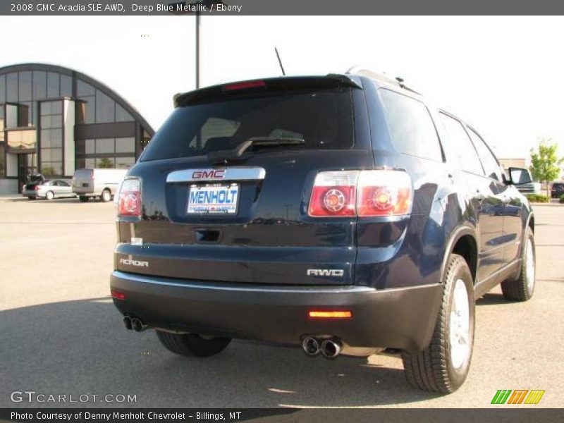 Deep Blue Metallic / Ebony 2008 GMC Acadia SLE AWD