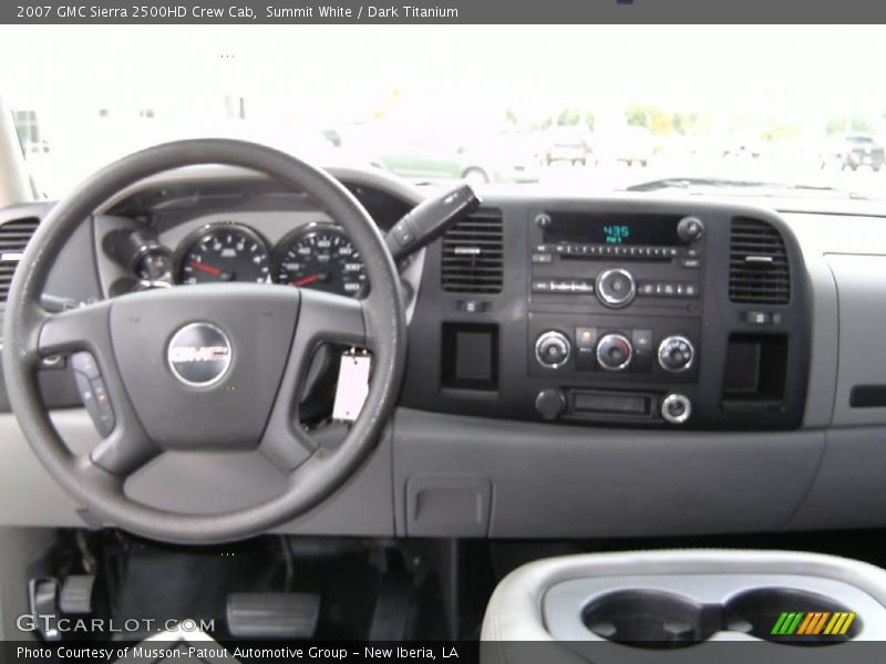 Summit White / Dark Titanium 2007 GMC Sierra 2500HD Crew Cab