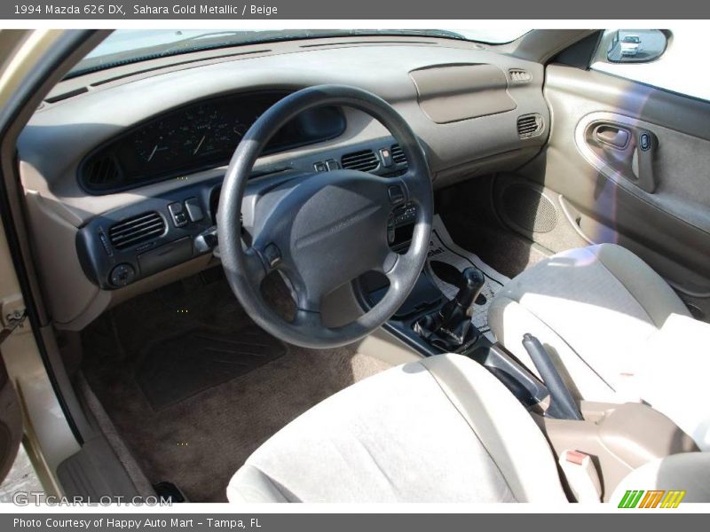 Sahara Gold Metallic / Beige 1994 Mazda 626 DX