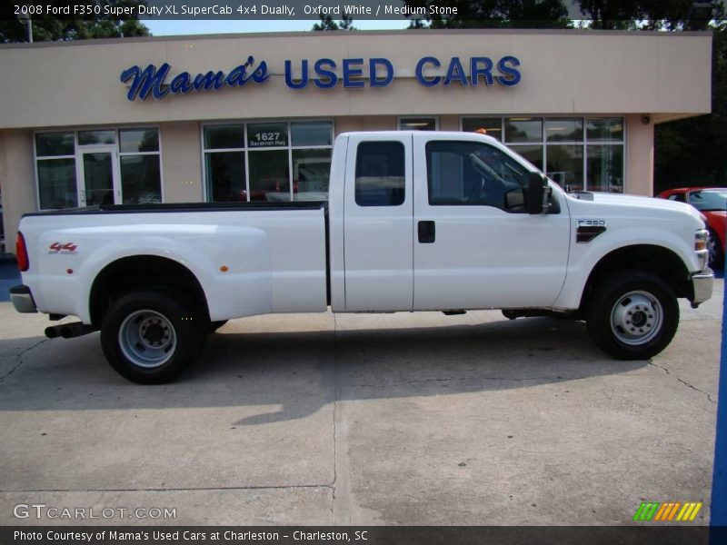 Oxford White / Medium Stone 2008 Ford F350 Super Duty XL SuperCab 4x4 Dually