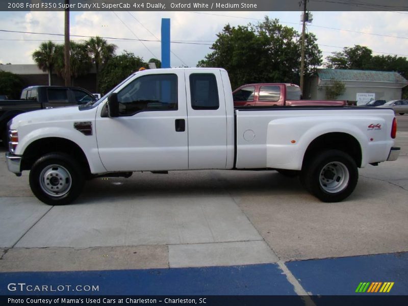 Oxford White / Medium Stone 2008 Ford F350 Super Duty XL SuperCab 4x4 Dually