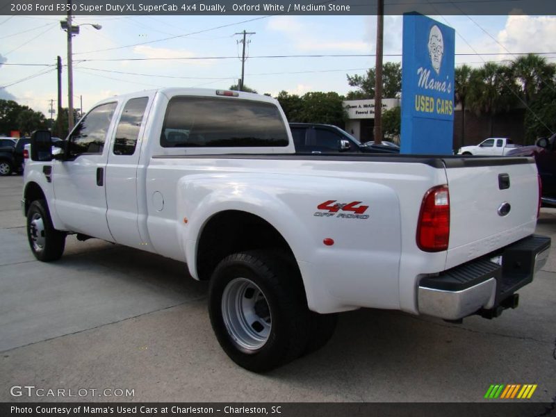 Oxford White / Medium Stone 2008 Ford F350 Super Duty XL SuperCab 4x4 Dually