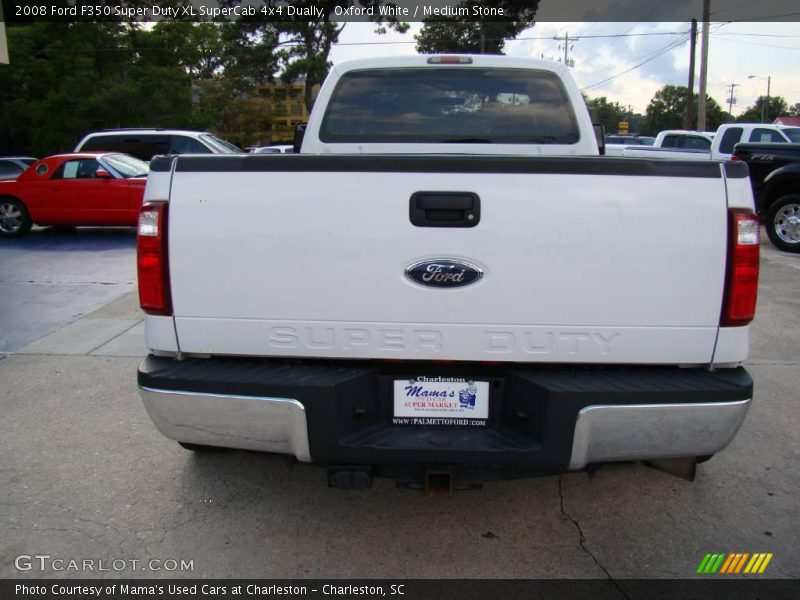 Oxford White / Medium Stone 2008 Ford F350 Super Duty XL SuperCab 4x4 Dually
