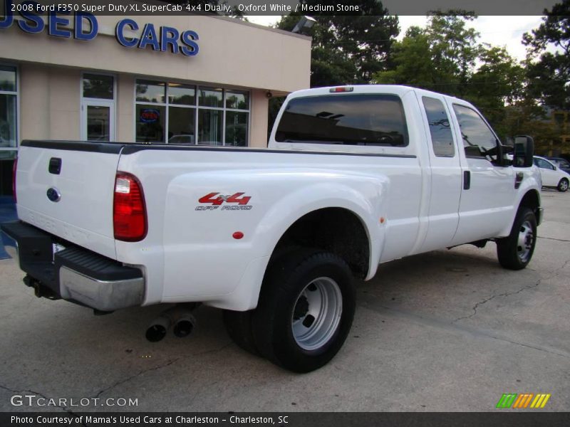 Oxford White / Medium Stone 2008 Ford F350 Super Duty XL SuperCab 4x4 Dually