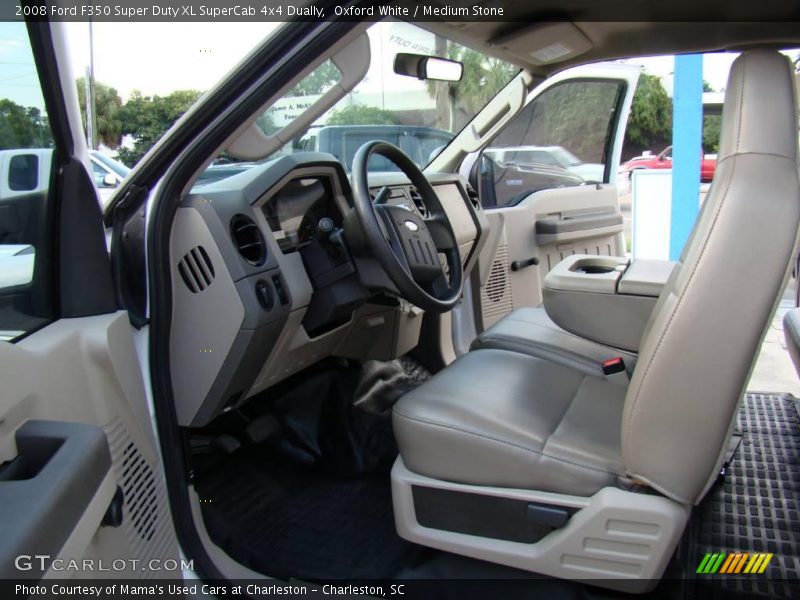 Oxford White / Medium Stone 2008 Ford F350 Super Duty XL SuperCab 4x4 Dually