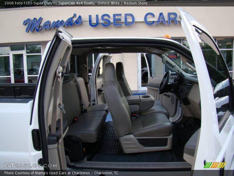 Oxford White / Medium Stone 2008 Ford F350 Super Duty XL SuperCab 4x4 Dually