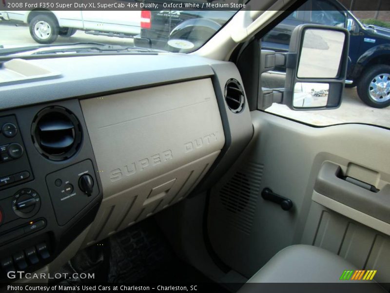 Oxford White / Medium Stone 2008 Ford F350 Super Duty XL SuperCab 4x4 Dually