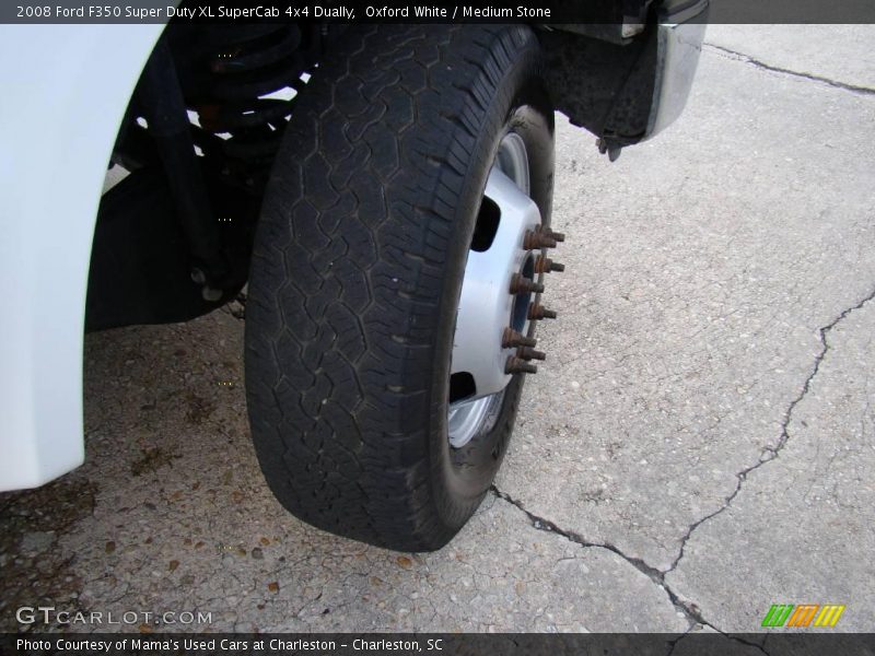Oxford White / Medium Stone 2008 Ford F350 Super Duty XL SuperCab 4x4 Dually