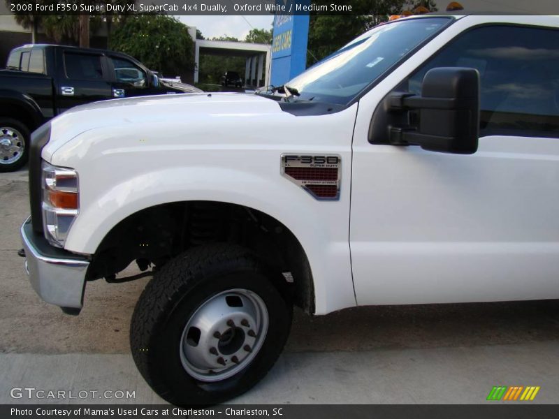 Oxford White / Medium Stone 2008 Ford F350 Super Duty XL SuperCab 4x4 Dually